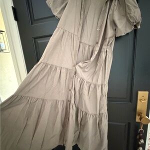 Brochu Walker Taupe Maxi Dress